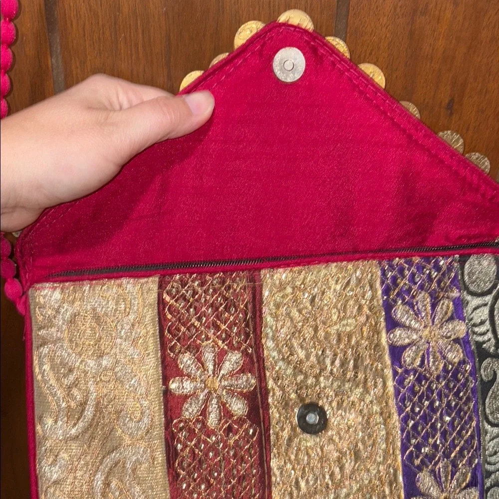 Handmade bohemian embroidered Patchwork Women's Bag
